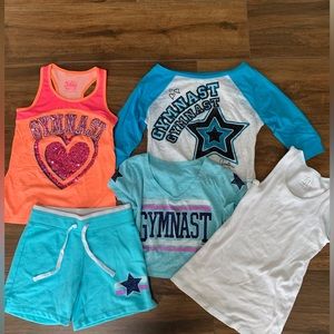 NWOT Girls gymnastics themes bundle